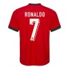 Conjunto (Camiseta+Pantalón Corto) Portugal Ronaldo 7 Primera Equipación Euro 2024 - Niño